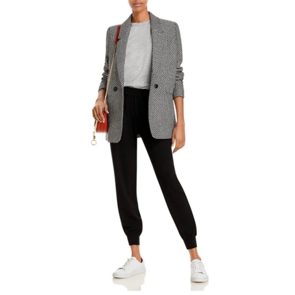 Joie Mariner Jogger Black Crepe Pant Size Small